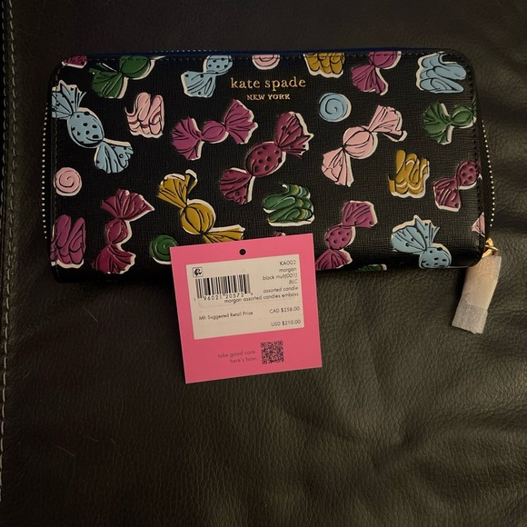 Kate Spade New York Morgan assorted candies embossed Saffiano leather zip wallet - Picture 2 of 4